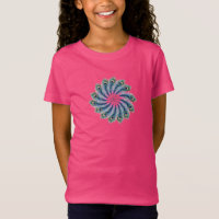 T-Shirt Graphique à Cœur et Plume de Paon | Amour