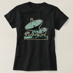 T-shirt Graphique à écran satellite rétro