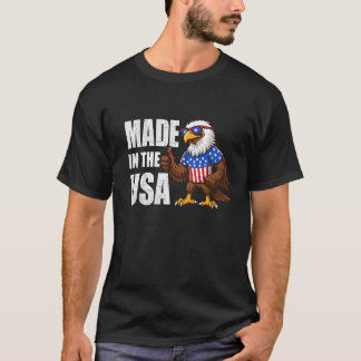 T-shirt graphique à la fierté américaine patriotiq