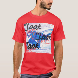 T-shirt graphique à lignes rétro de super-héros - 
