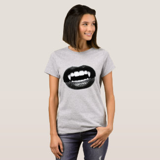 T-Shirt Graphique à Motif de Bouche de Vampire Got