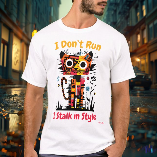T-Shirt graphique abstrait au tigre vibrant (Créateur téléchargé)