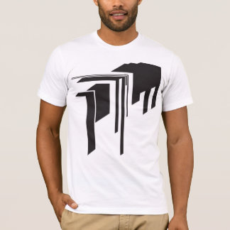 T-shirt graphique abstrait de coutume de squareart