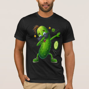 T-shirt graphique ADOM Premium Dabbing Pickle pour
