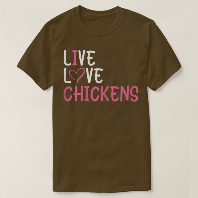 T-shirt Graphique amusant de poulets d'amoureux de ferme p (Design devant)