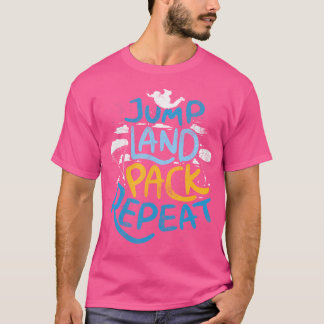 T-shirt Graphique Amusant Parachutant Pour Les Femmes Et L
