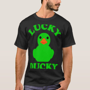 T-shirt Graphique animal chanceux en caoutchouc vert canar