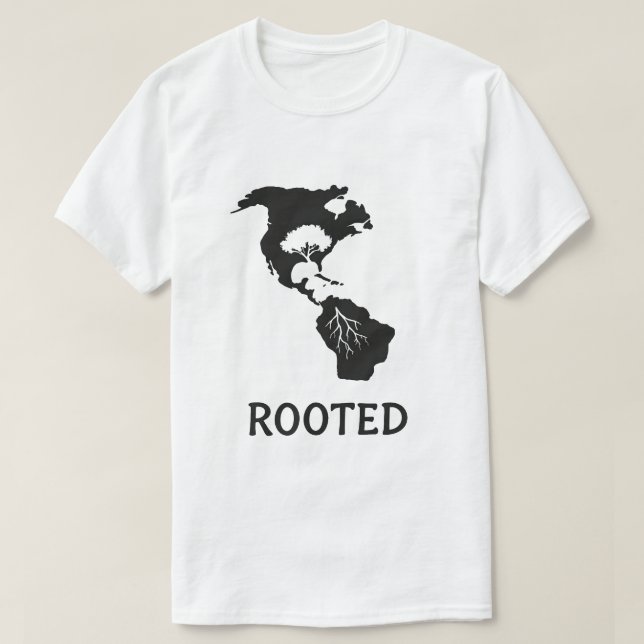 T-shirt Graphique Arbre des Amériques racine (Design devant)