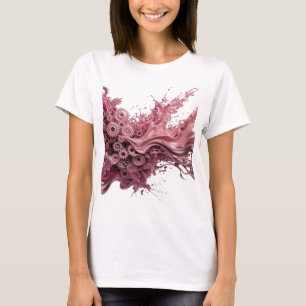 T-shirt graphique argenté ludique ENgrenages dans