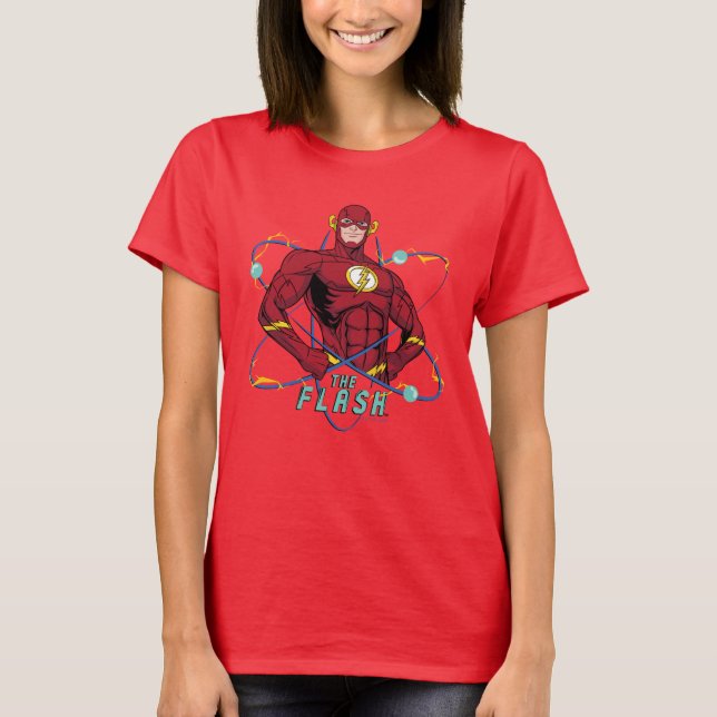 T-shirt Graphique atomique Flash de dessin (Devant)