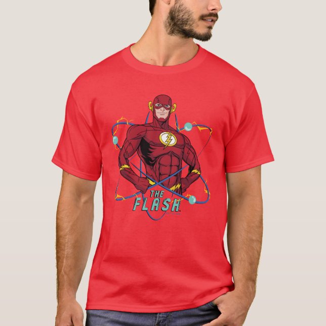 T-shirt Graphique atomique Flash de dessin (Devant)