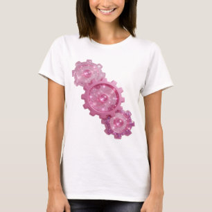 T-shirt graphique avec icônes rose PINK GEAR ICONS