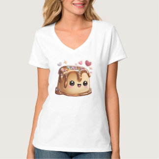 T-shirt graphique avec un joli dessert sucré