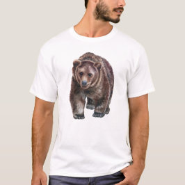 T-shirt graphique avec un mascot ours féroce qui r