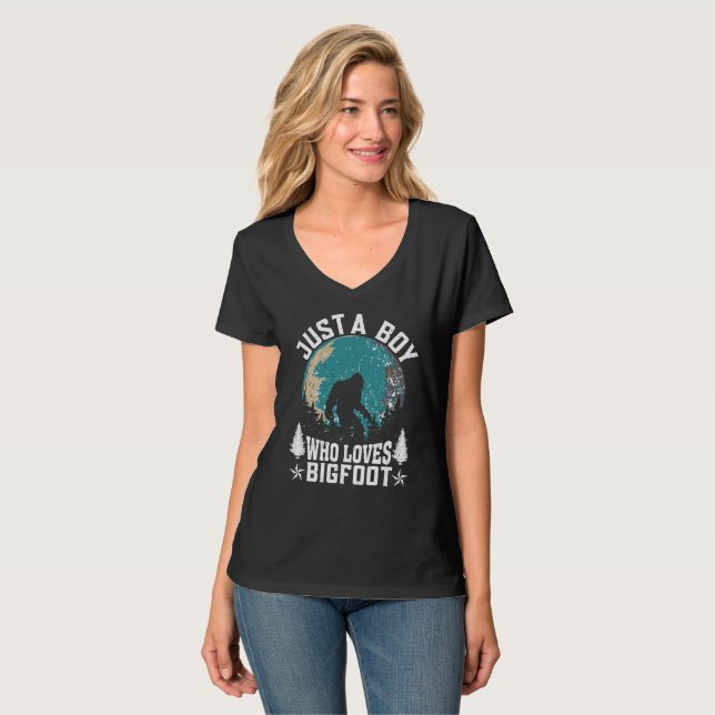 T-shirt graphique Bigfoot Moon pour homme femmes e (Devant entier)