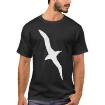 Graphique blanc d'albatros en vol