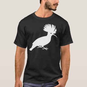 T-shirt Graphique blanc unique de silhouette d'oiseau de
