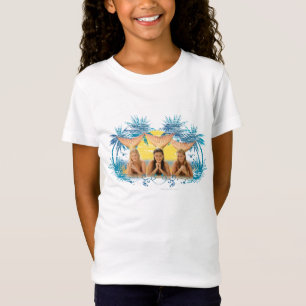 T-Shirt Graphique bleu de palmier de groupe