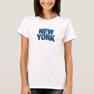T-shirt graphique bleu vif NEW YORK