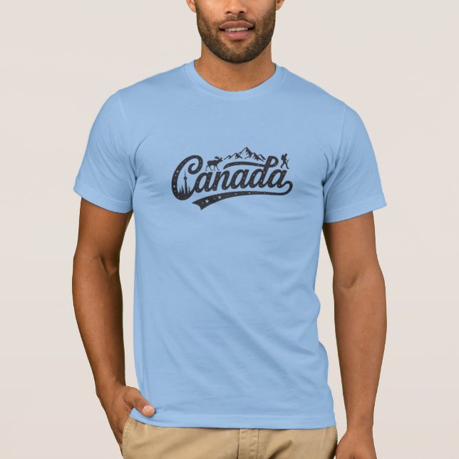 T-shirt Graphique Canada Aventure Wilderness (Devant)