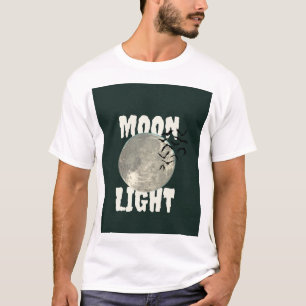T-Shirt Graphique Chauves-Souris sous la Lumière d