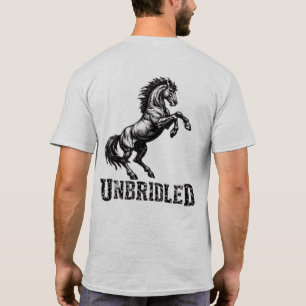 T-Shirt Graphique Cheval « Débridé »