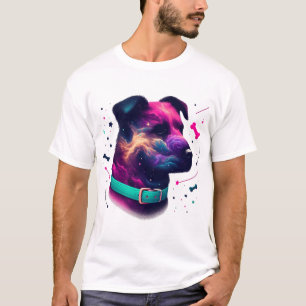 T-shirt graphique Chien Cosmique
