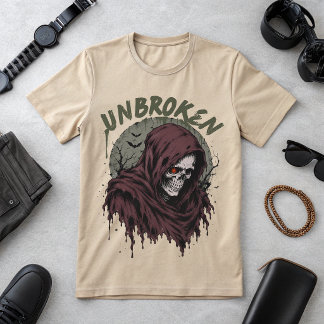 T-Shirt Graphique Crâne de Faucheuse Ininterrompu