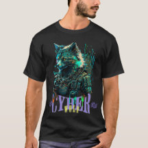 T-shirt graphique Cyber Wolf