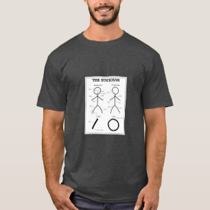 T-shirt Graphique d'anatomie Stickman