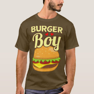T-shirt Graphique de Burger Boy Cheeseburger Hamburger Ama