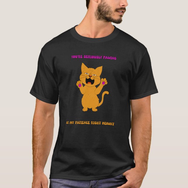 T-shirt Graphique de chat Sassy (Devant)