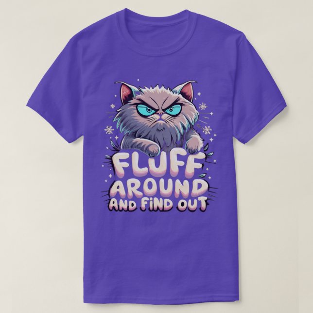 T-shirt Graphique de chats amusant se déplaçant autour et  (Design devant)