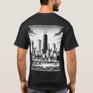 T-shirt graphique de Chicago Skyline
