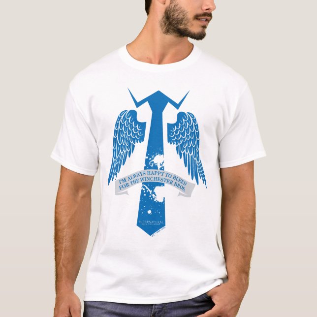 T-shirt Graphique de citation de Cravate de Castiel surnat (Devant)