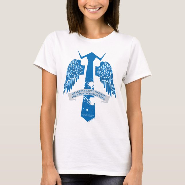 T-shirt Graphique de citation de Cravate de Castiel surnat (Devant)