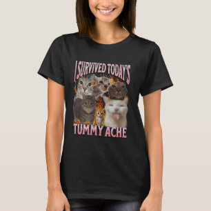 T-shirt Graphique de contrefaçon de mème de chat drôle de