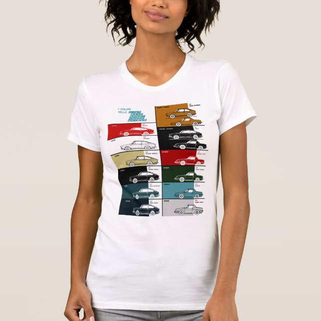 T-SHIRT GRAPHIQUE DE COUPE D'ÉPIDÉMIE FIAT 850 SPORT362 (Devant)