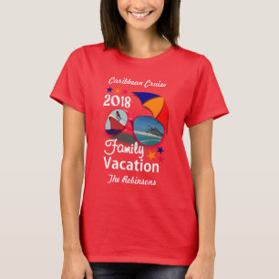 T-shirt Graphique de croisière en famille 2018 personnali