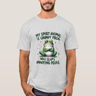 T-shirt Graphique de devis de grenouille gras et sassy