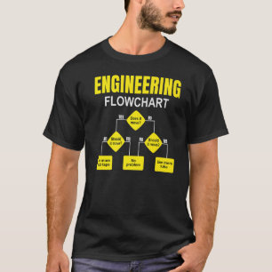 T-shirt Graphique de flux de l'ingénieur