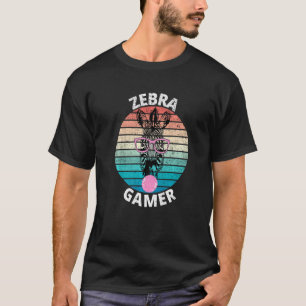 T-shirt Graphique de joueur de zèbre pour les enfants de j