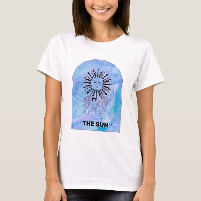 T-shirt graphique de la carte Sun Tarot - Mystique (Devant)