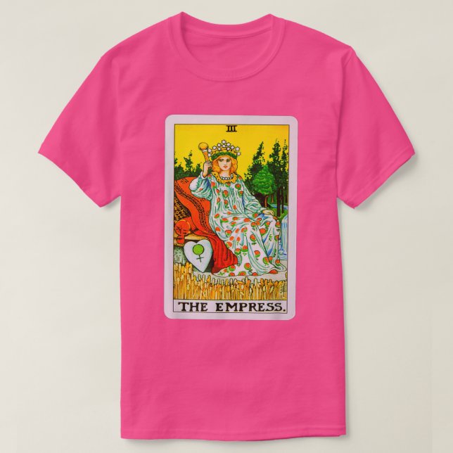 T-shirt Graphique de la carte Tarot Empress (Design devant)
