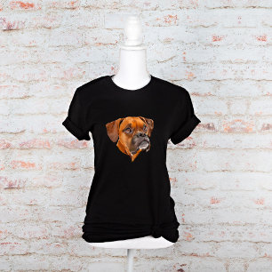 T-shirt Graphique de la face du chien de la boîte