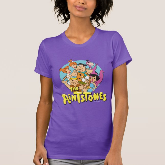 T-shirt Graphique de la famille Pierrafeu et Roubles (Devant)