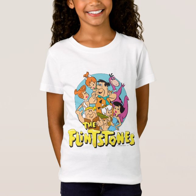 T-Shirt Graphique de la famille Pierrafeu et Roubles (Devant)