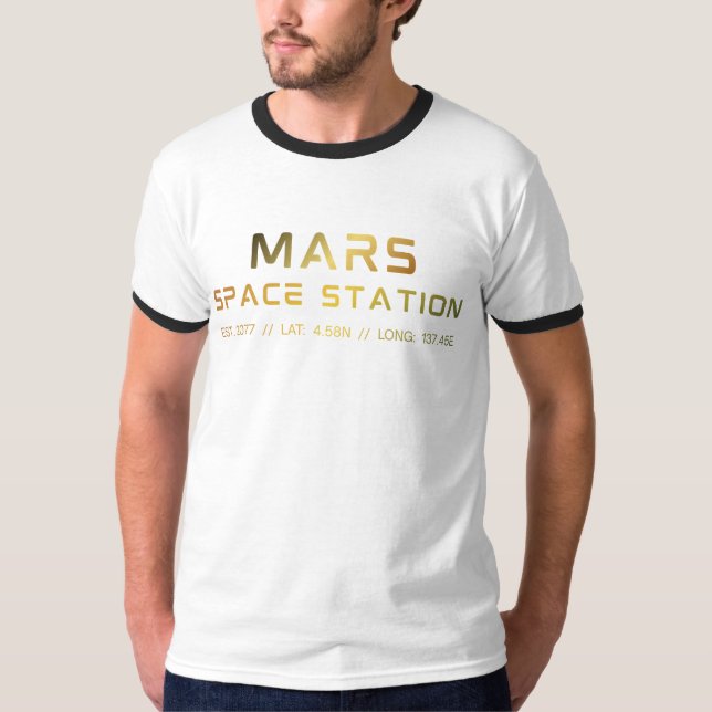 T-shirt graphique de la future station spatiale de (Devant)