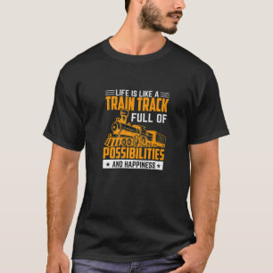 T-shirt Graphique de la gare ferroviaire avec train 1