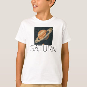 T-shirt Graphique de la planète Saturne